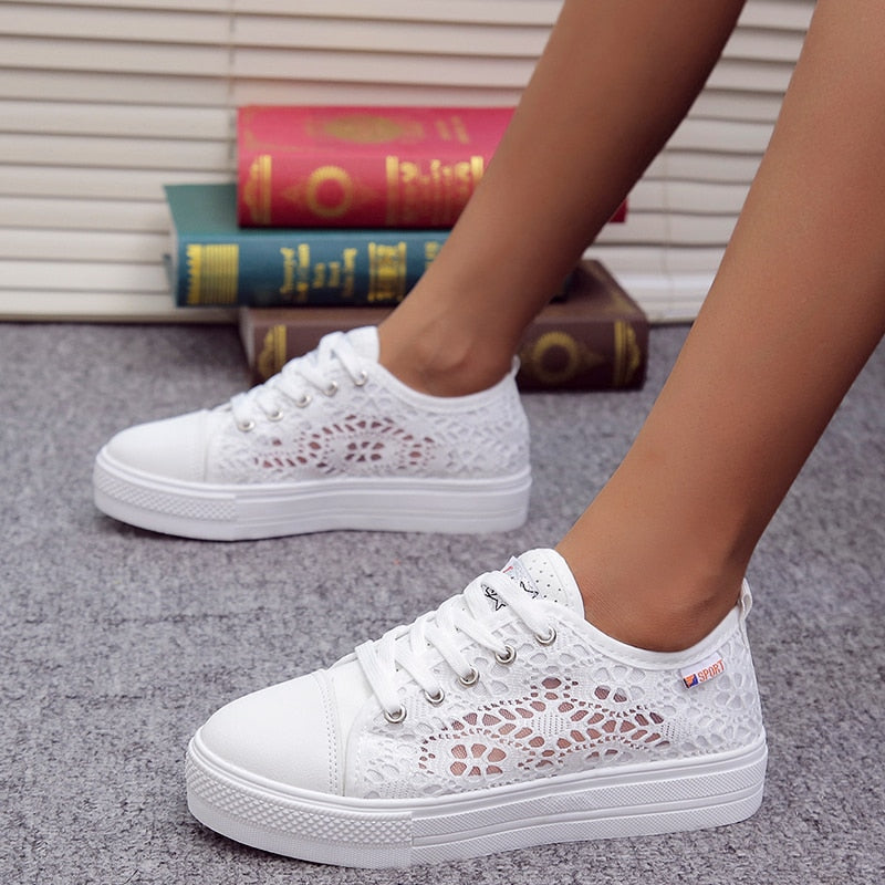 Women's Canvas Sneakers - fittedfortheoccasion