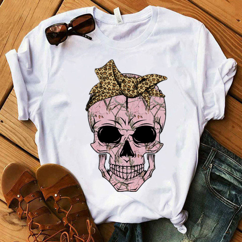 Women's Skull Printed T-Shirts