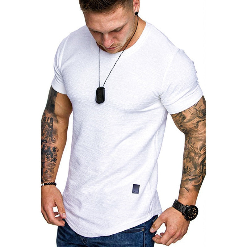 Men's Short Sleeve T-Shirt/Solid Color - fittedfortheoccasion