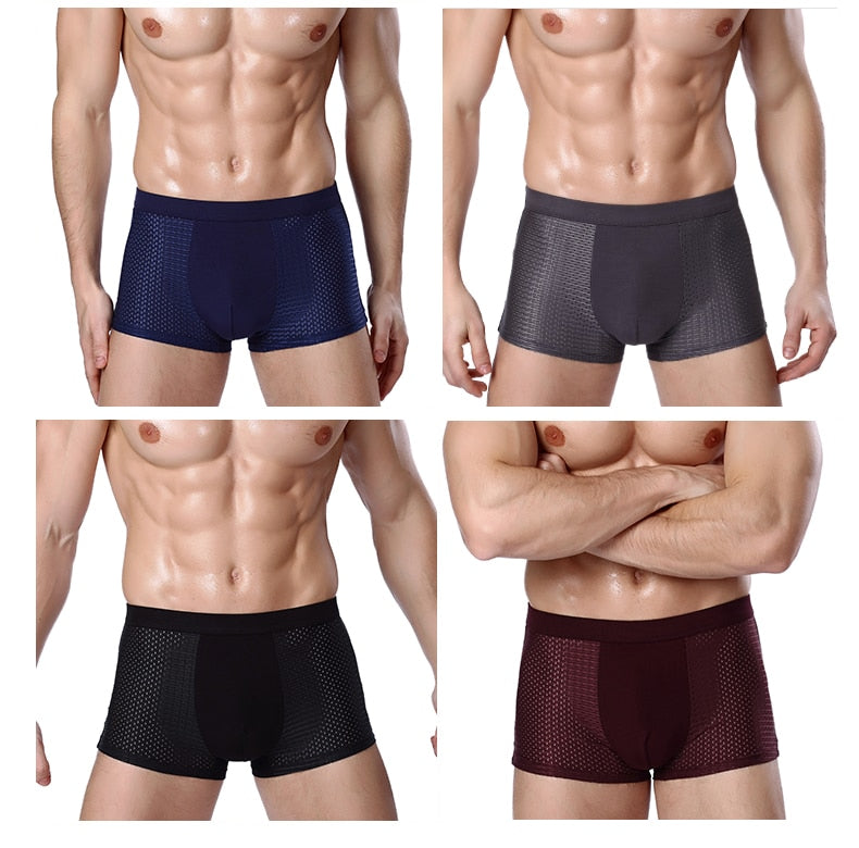 Men's Boxer Shorts 4Pcs/Set