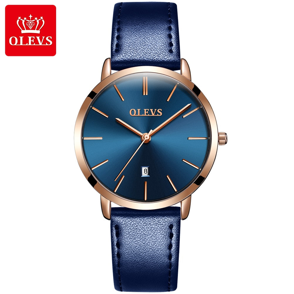 Women's Leather Quartz Watch - fittedfortheoccasion