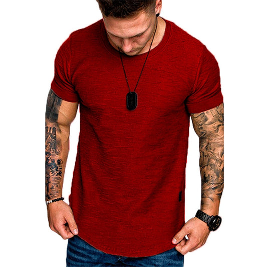 Men's Short Sleeve T-Shirt/Solid Color - fittedfortheoccasion