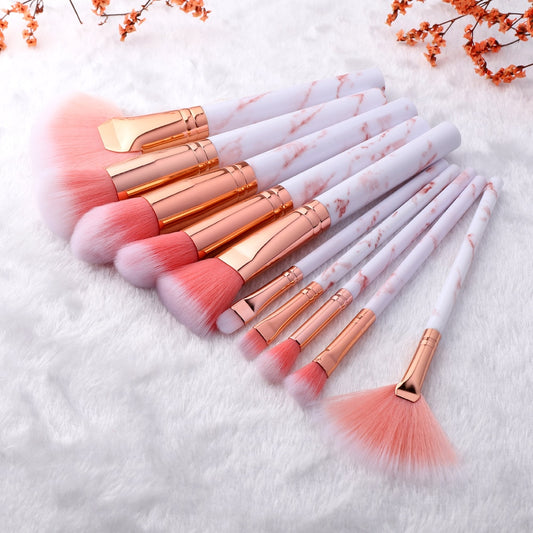 Women's Cosmetics Brush Set-10 Pcs - fittedfortheoccasion