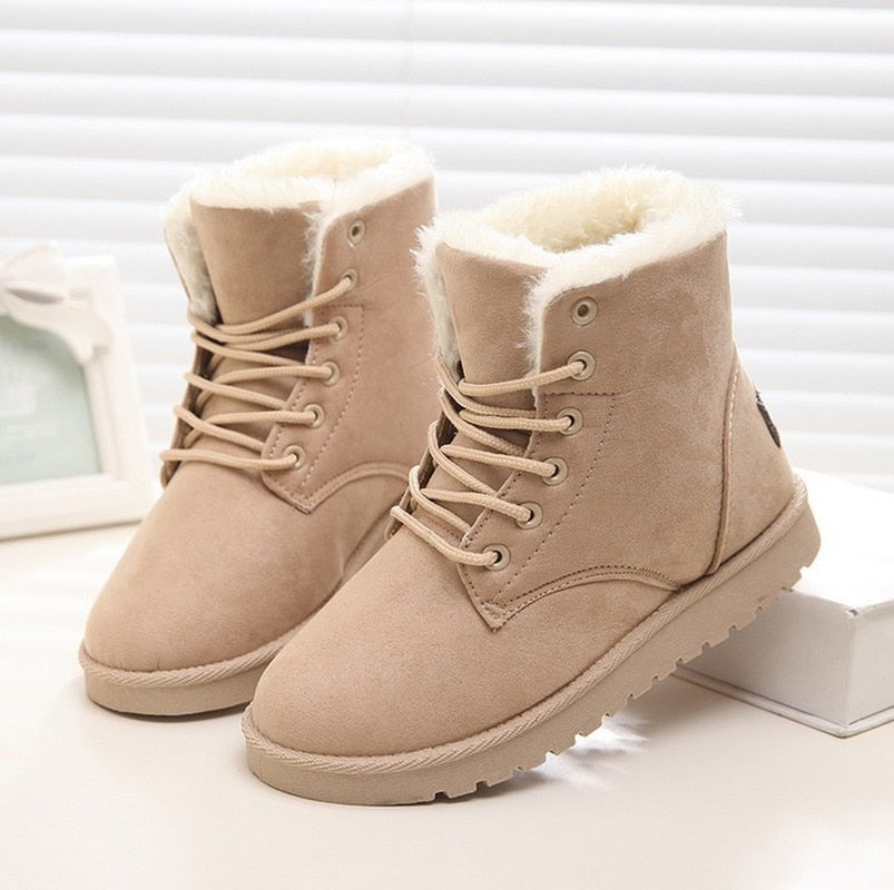 Women's Winter Lace Up Boots - fittedfortheoccasion