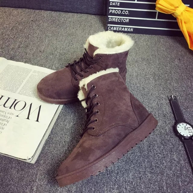 Women's Winter Lace Up Boots - fittedfortheoccasion