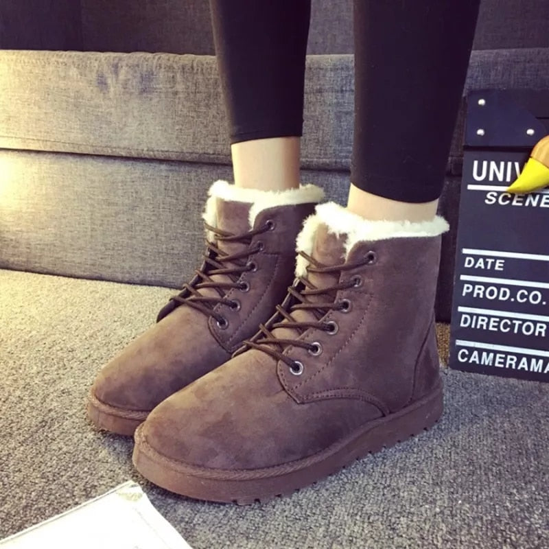 Women's Winter Lace Up Boots - fittedfortheoccasion