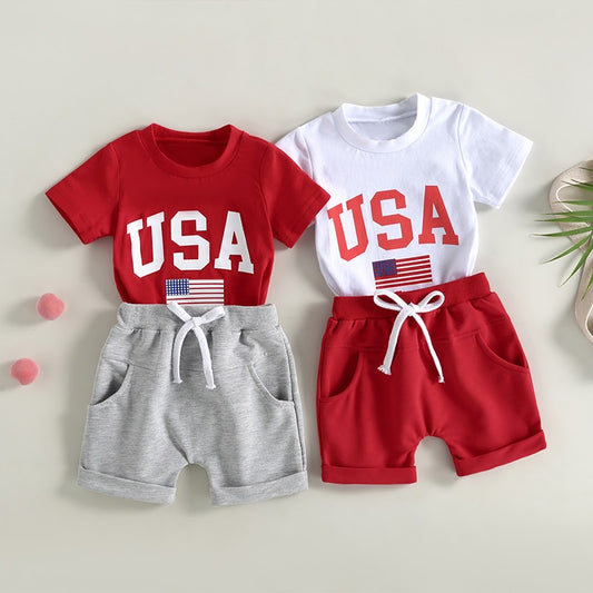 Children's 2 Pcs Shirt/Shorts Set