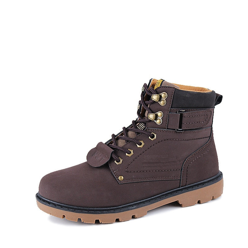 Men's Leather Work Boots - fittedfortheoccasion