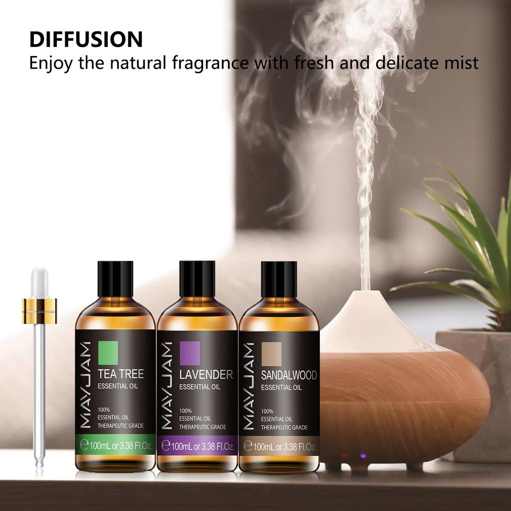 Pure Natural Essential Oils-Diffuser/100ML - fittedfortheoccasion