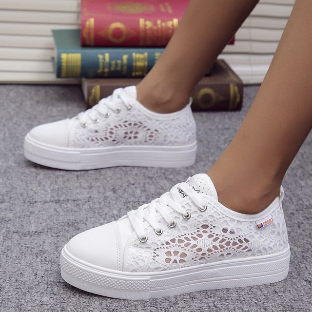 Women's Canvas Sneakers - fittedfortheoccasion