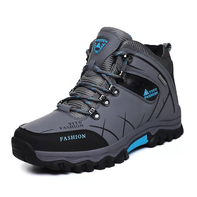 Men's Leather Winter Snow Boots/Waterproof - fittedfortheoccasion