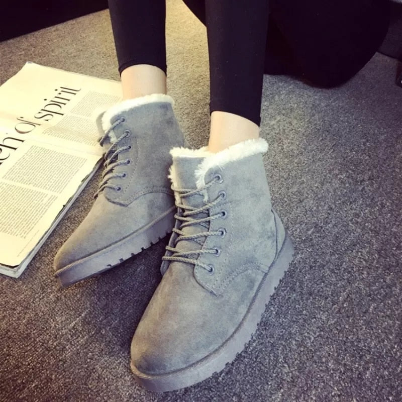 Women's Winter Lace Up Boots - fittedfortheoccasion