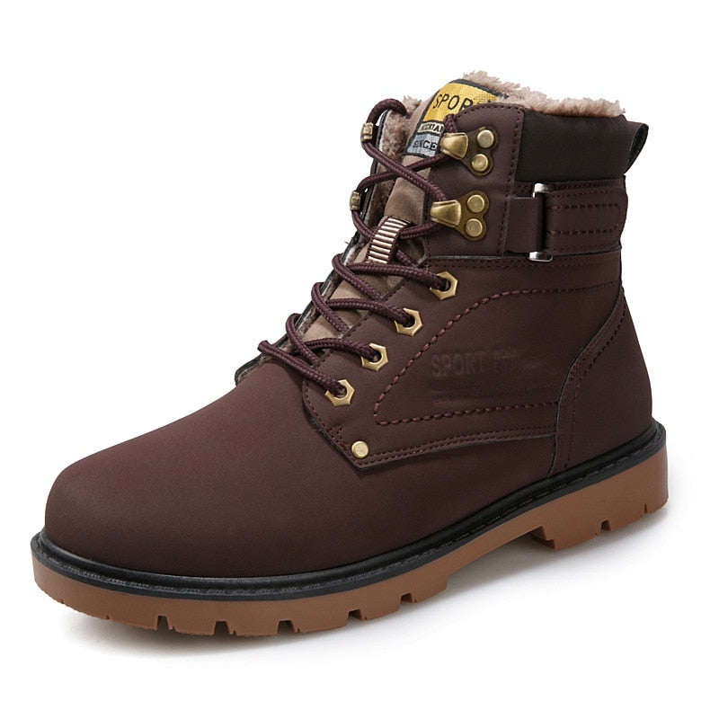 Men's Leather Work Boots - fittedfortheoccasion