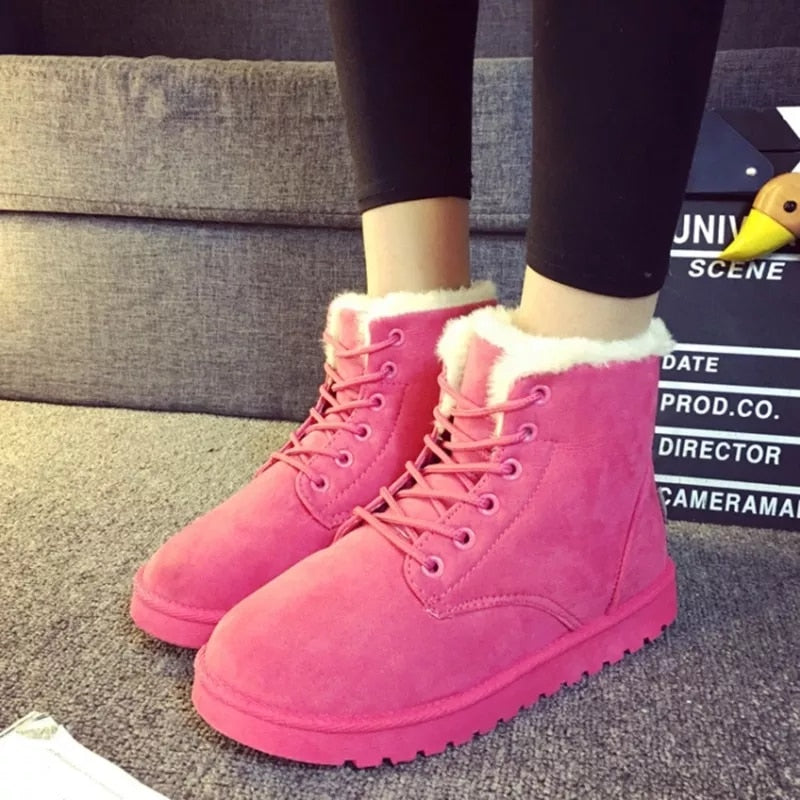 Women's Winter Lace Up Boots - fittedfortheoccasion