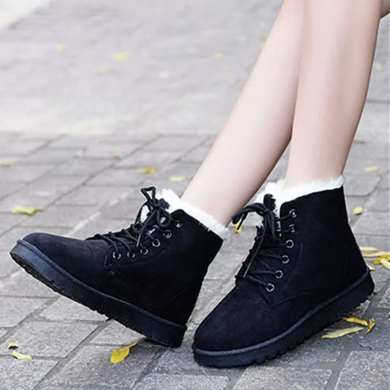 Women's Winter Lace Up Boots - fittedfortheoccasion