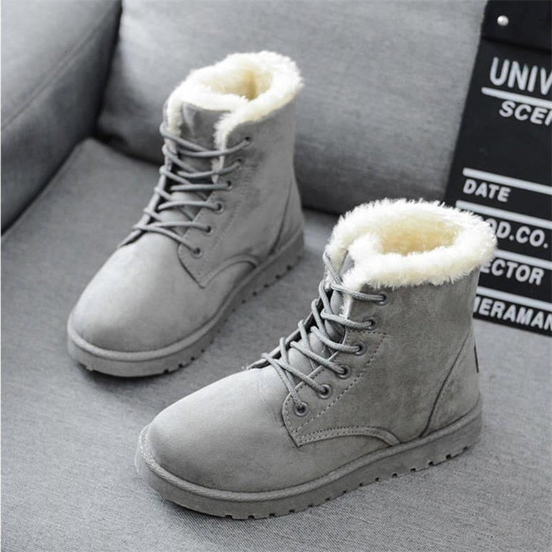 Women's Winter Lace Up Boots - fittedfortheoccasion