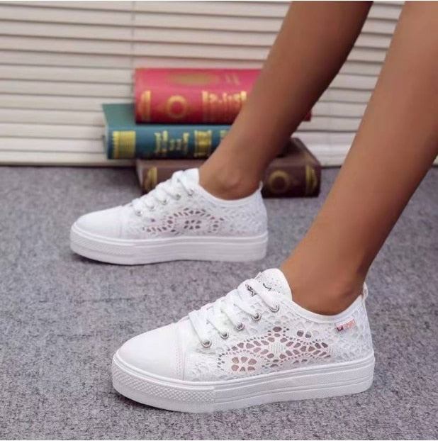 Women's Canvas Sneakers - fittedfortheoccasion