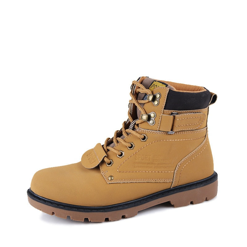 Men's Leather Work Boots - fittedfortheoccasion