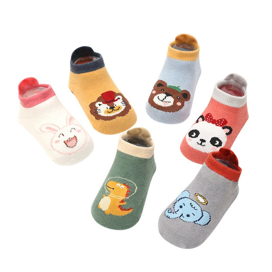 Infant Cartoon Animal Socks/3 Pairs