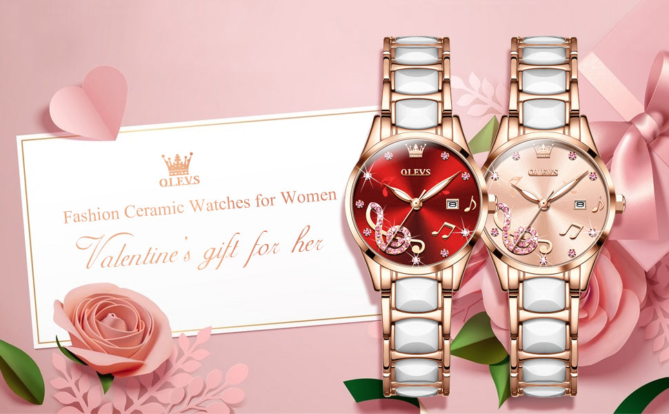 Women's OLEVS Quartz Watch/With/Without Bracelet - fittedfortheoccasion