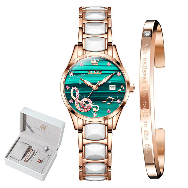 Women's OLEVS Quartz Watch/With/Without Bracelet - fittedfortheoccasion